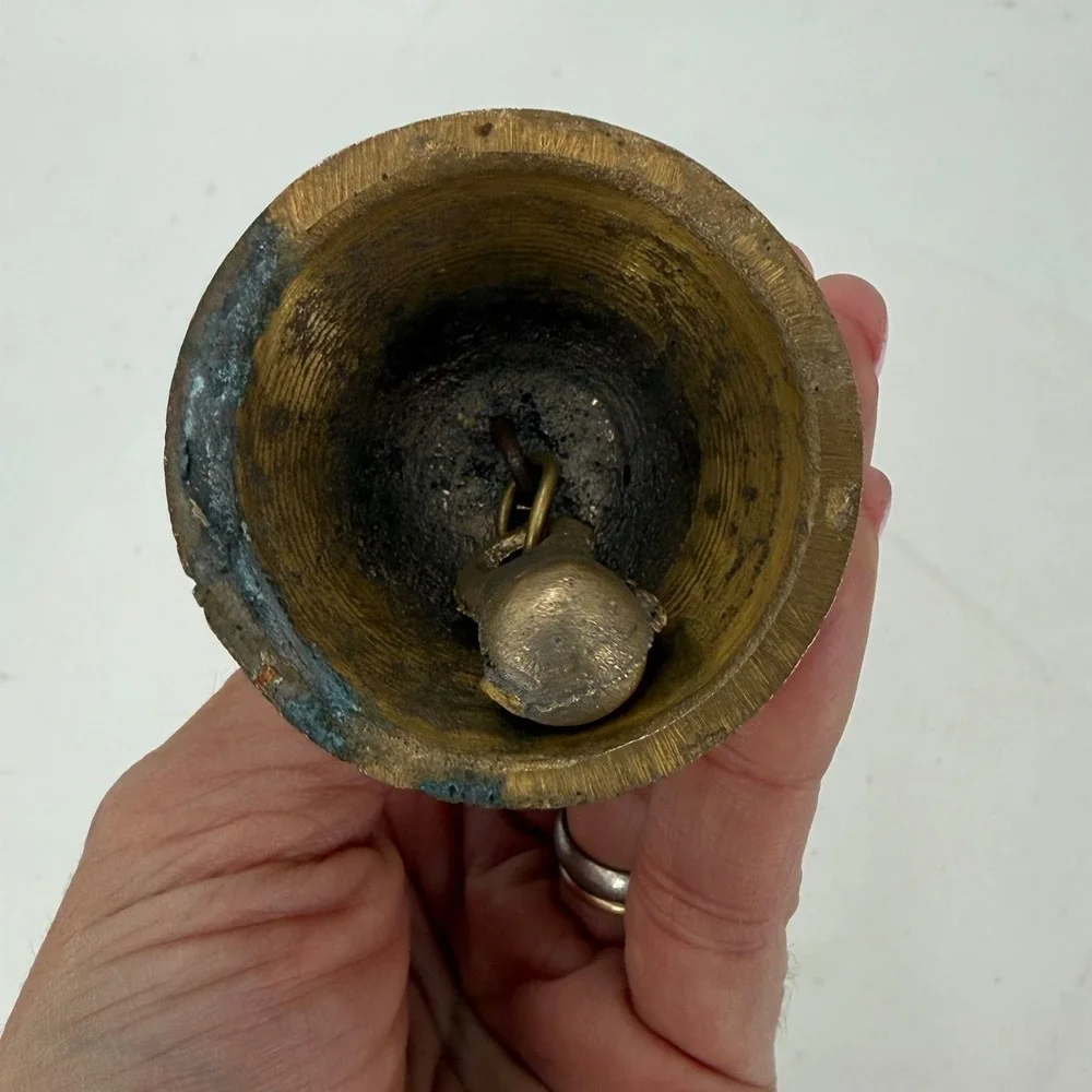 Vintage Brass Bell-England Find-Possibly a brass Garuda hand bell-Hindu